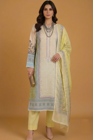 Aira Luxury Cotton Three-Piece Suit