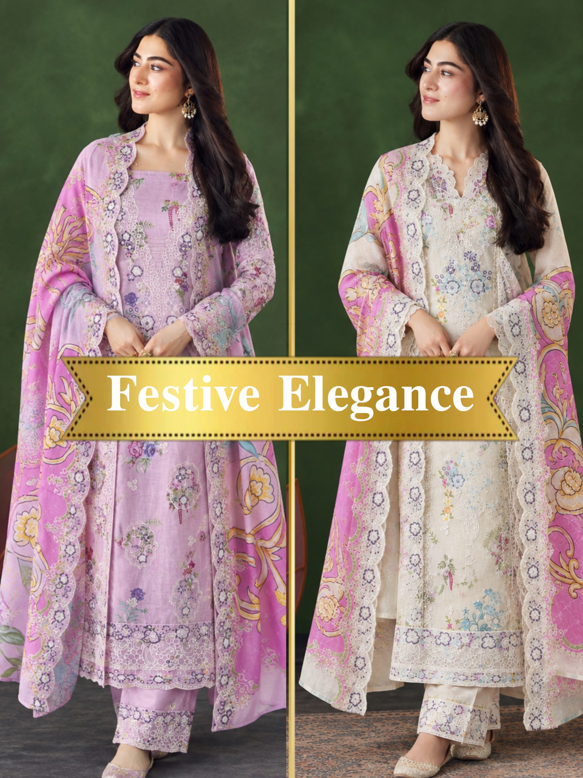 Pastel Blossom Embroidered Lawn